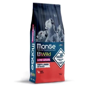 Monge Natural Superpremium Bwild Low Grain Cane Puppy Cervo