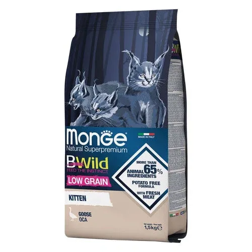 Monge Natural Superpremium Bwild Low Grain Gattino Oca 1.5 Kg