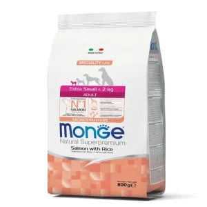 Monge Natural Superpremium Cane Adult Extra Small Salmone &amp; Riso