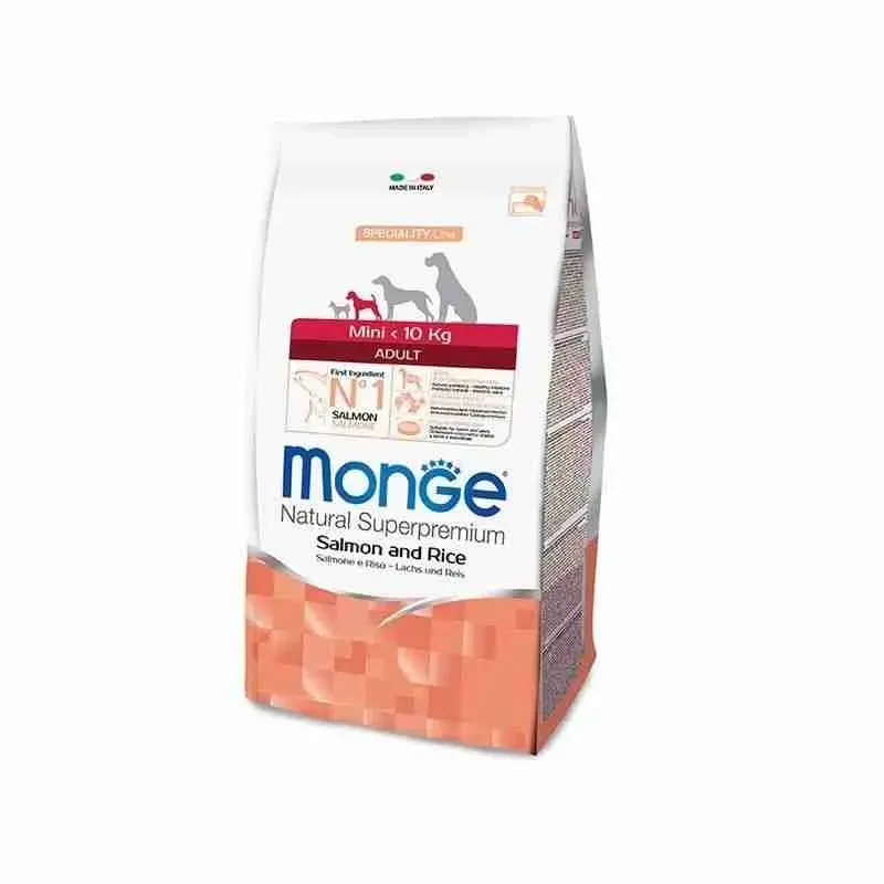 MONGE SPECIALITY LINE CANE ADULT KG.2,5 MINI SALMONE