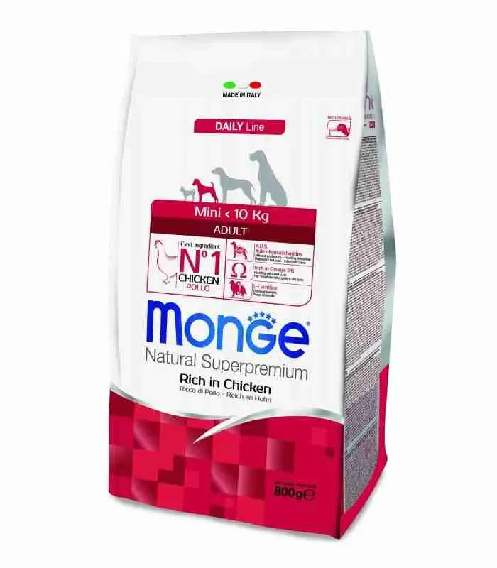 MONGE SPECIALITY LINE CANE GR 800 ADULT MINI POLLO
