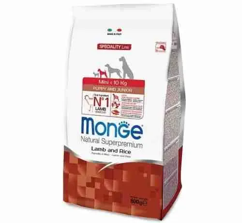 MONGE SPECIALITY LINE CANE GR 800 PUPPY MINI AGNELLO