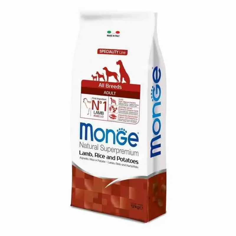 MONGE SPECIALITY LINE CANE KG 12 ADULT ALL BREEDS AGNELLO