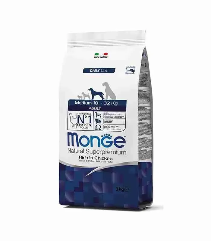 MONGE SPECIALITY LINE CANE KG 3 ADULT MEDIUM POLLO