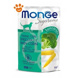 Monge Supreme Cat Adult Tonno con Broccoli e Baby Corn