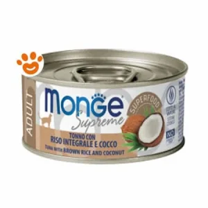 Monge Supreme Cat Adult Tonno con Riso Integrale e Cocco