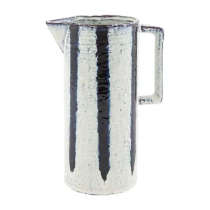 Mud Pie Black Stripe Pitcher