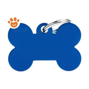 My Family Medaglietta Basic Aluminium Osso Grande Alluminio Blu >>>INCISIONE_GRATIS