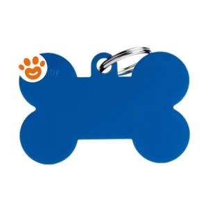 My Family Medaglietta Basic Aluminium Osso XL Alluminio Blu >>>INCISIONE_GRATIS
