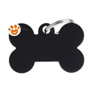 My Family Medaglietta Basic Aluminium Osso XL Alluminio Nero >>>INCISIONE_GRATIS