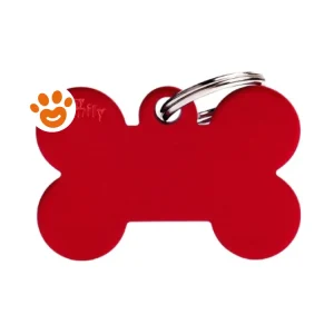 My Family Medaglietta Basic Aluminium Osso XL Alluminio Rosso >>>INCISIONE_GRATIS