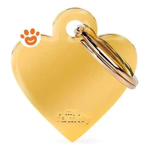 My Family Medaglietta Basic Gold Cuore Piccolo Ottone Dorato >>>INCISIONE_GRATIS