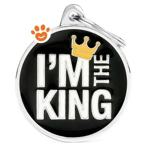 My Family Medaglietta Charms Cerchio Medio “I’m The King” >>>INCISIONE_GRATIS