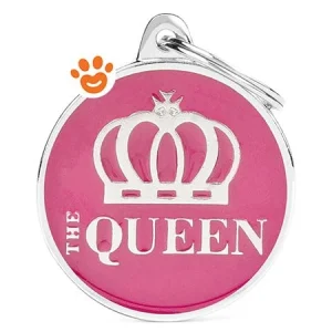 My Family Medaglietta Charms Cerchio Medio “The Queen” >>>INCISIONE_GRATIS