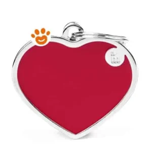 My Family Medaglietta Cuore Rosso Piccolo >>>INCISIONE_GRATIS