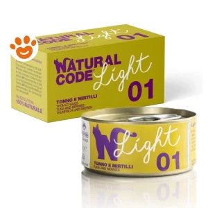 Natural Code 1 Cat Adult Light Tonno e Mirtilli