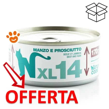 Natural Code 14 Cat Adult XL Manzo e Prosciutto - Image 2
