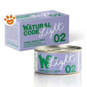 Natural Code 2 Cat Adult Light Tonno Orata e Mela