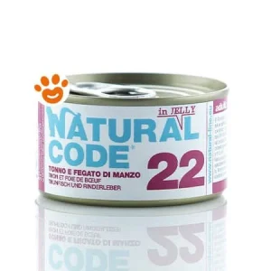 Natural Code 22 Cat Adult al Tonno e Fegato di Manzo in Jelly