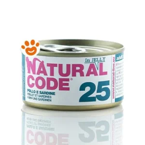 Natural Code 25 Cat Adult al Pollo e Sardine in Jelly
