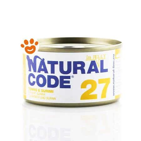 Natural Code 27 Cat Adult al Tonno e Surimi in Jelly