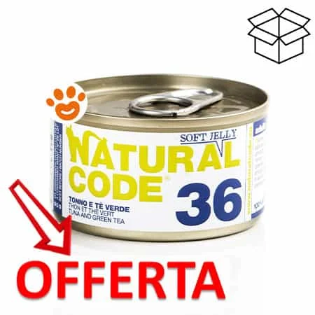 Natural Code 38 Cat Adult al Tonno e Té Verde in Jelly - Image 2