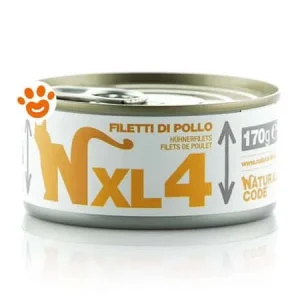 Natural Code 4 Cat Adult XL Filetti di Pollo