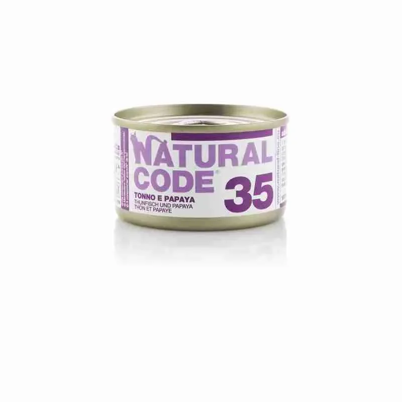 NATURAL CODE CAT 35 TONNO E PAPAYA GR. 85.