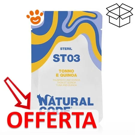 Natural Code ST03 Cat Adult Sterilizzato al Tonno e Quinoa - Image 2