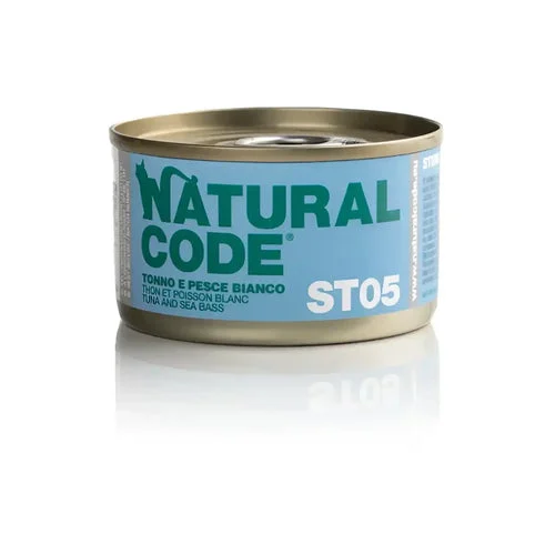 Natural Code Steril 05 Tonno e Pesce Bianco 85 Gr