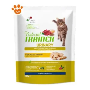 Natural Trainer Cat Urinary Pollo, Semi di Lino e Uova