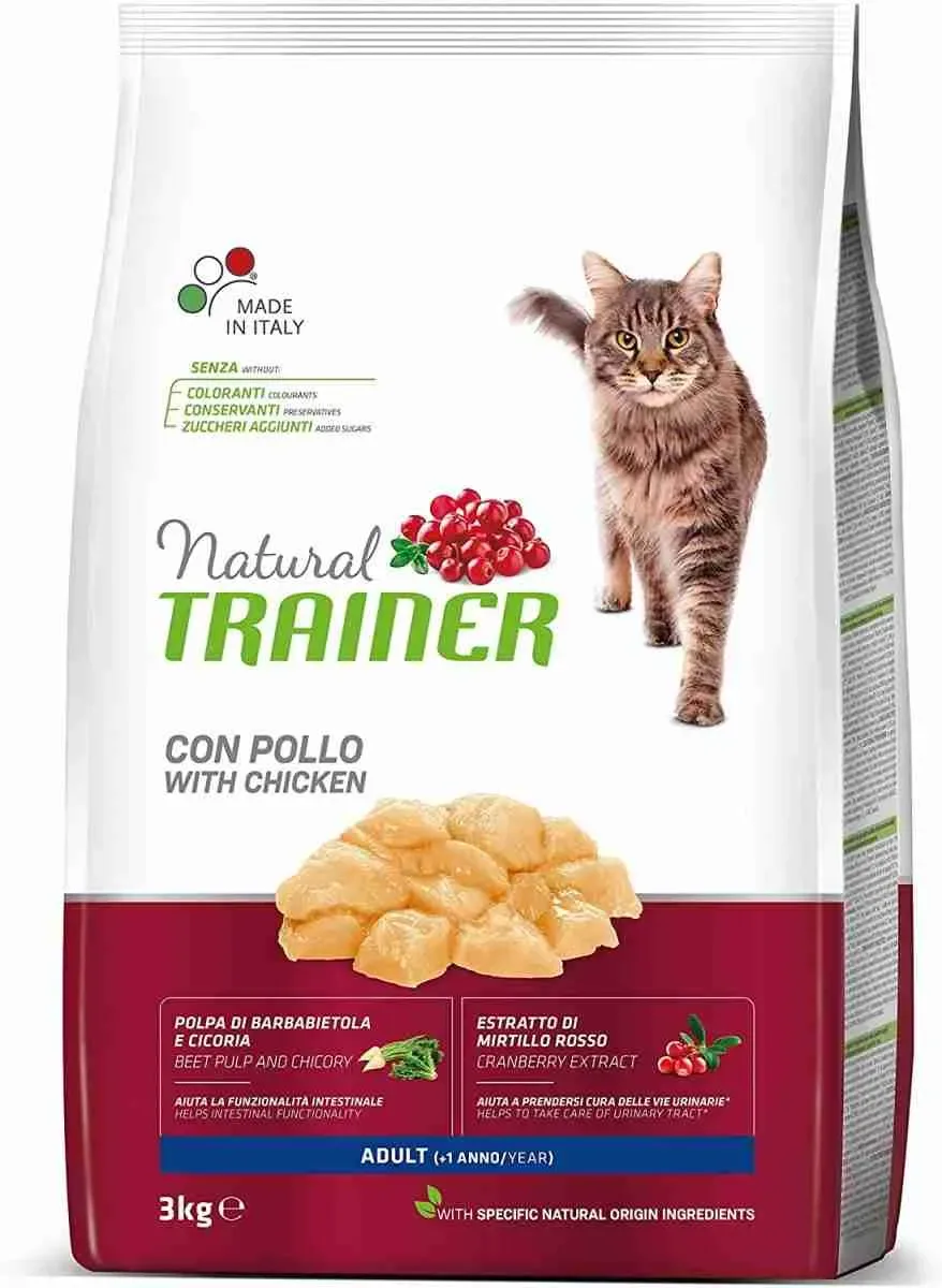 NATURAL TRAINER CROCCANTINI GATTO ADULT POLLO 3 KG