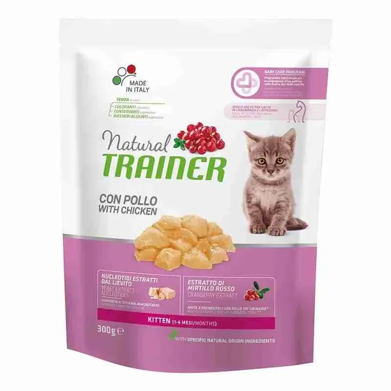 NATURAL TRAINER CROCCANTINI GATTO KITTEN POLLO g 300