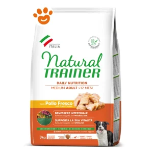 Natural Trainer Dog Adult Medium Pollo Fresco e Riso