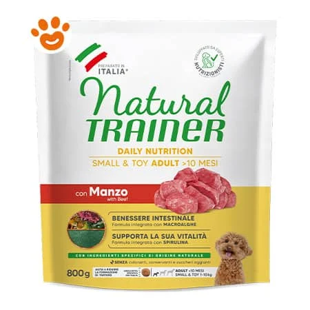 Natural Trainer Dog Adult Small & Toy Manzo