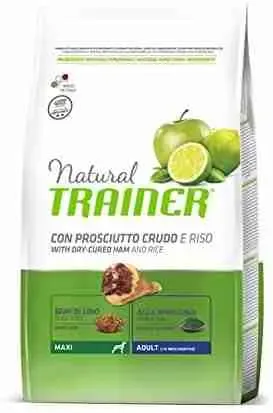 NATURAL TRAINER DOG CROCCHETTE CANE MAXI PROSCIUTTO 12 KG.