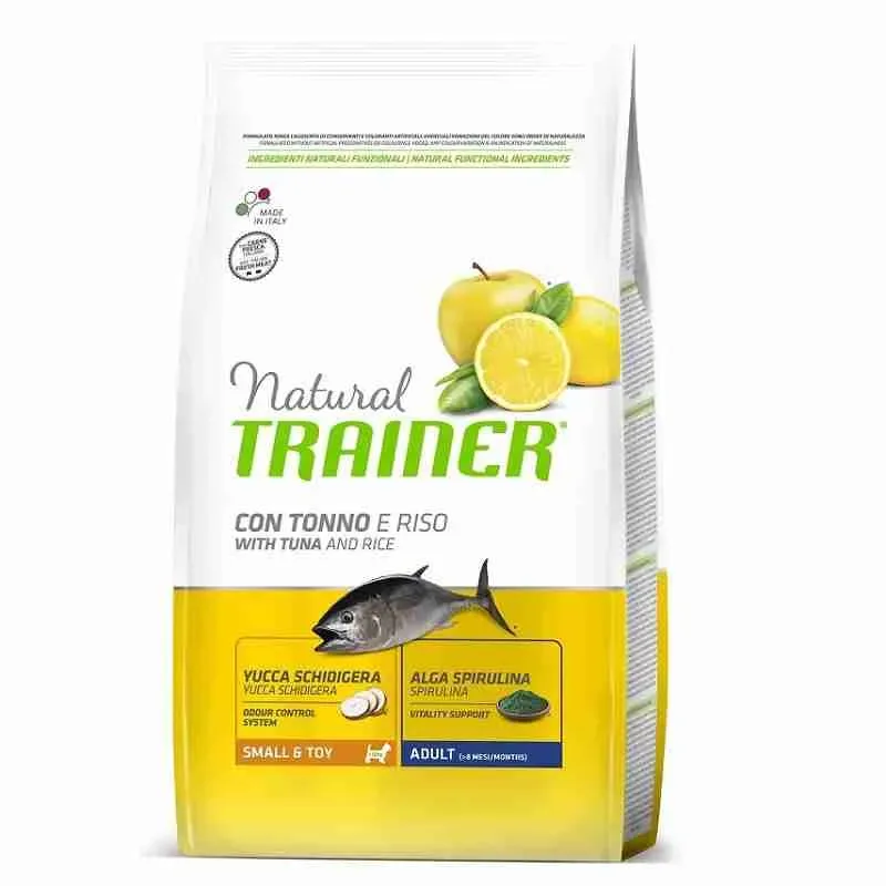 NATURAL TRAINER DOG CROCCHETTE CANE SMALL TOY TONNO 2 KG.