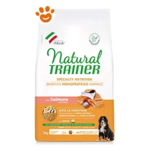 Natural Trainer Dog Sensitive No Gluten Adult Medium Maxi Salmone