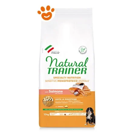 Natural Trainer Dog Sensitive No Gluten Adult Medium Maxi Salmone - Image 2