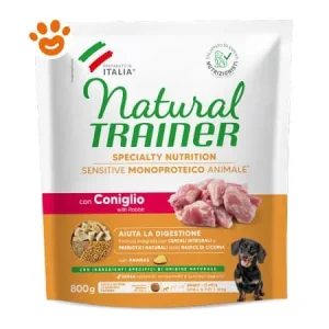 Natural Trainer Dog Sensitive No Gluten Adult Small & Toy Coniglio