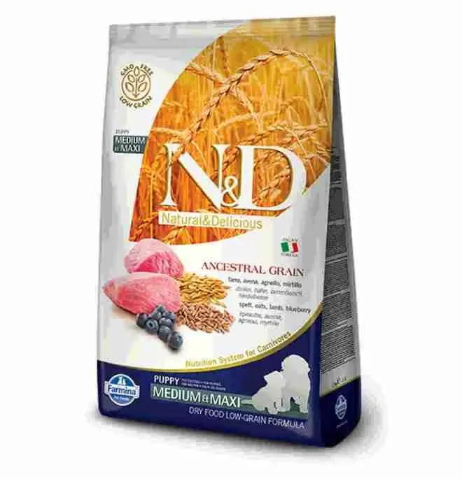 N&D FARMINA DOG KG 12 LOW GRAIN PUPPY MEDIUM E MAXI AGNELLO FARRO AVENA E MELOGRANO
