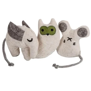 Ne&amp;No - Giocattolo per gatti Set 3 pupazzetti Erba Gatta