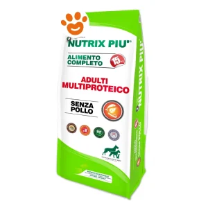 Nutrix Piu’ Dog Adult Multiproteico Senza Pollo