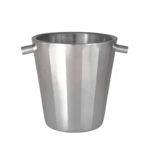 Ø19.5 x H.22 cm - Portofino Double Wall Secchiello Portabottiglie In Acciaio Satinato