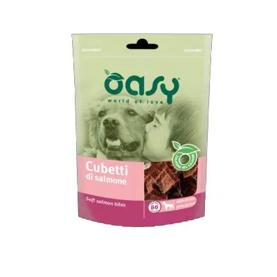 Oasy Cane Snack Cubetti Di Salmone 80G