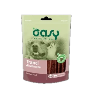 Oasy Cane Snack Tranci Di Salmone 80G