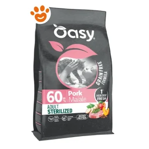 Oasy Cat Grain Free Formula Adult Sterilized Maiale