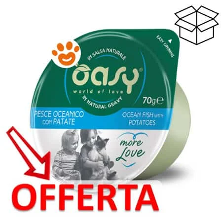 Oasy Cat More Love Green Cup Pesce Oceanico con Patate - Image 2
