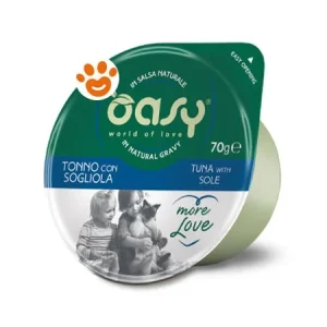 Oasy Cat More Love Green Cup Tonno con Sogliola