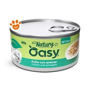 Oasy Cat Natury Soft Jelly Pollo con Ananas
